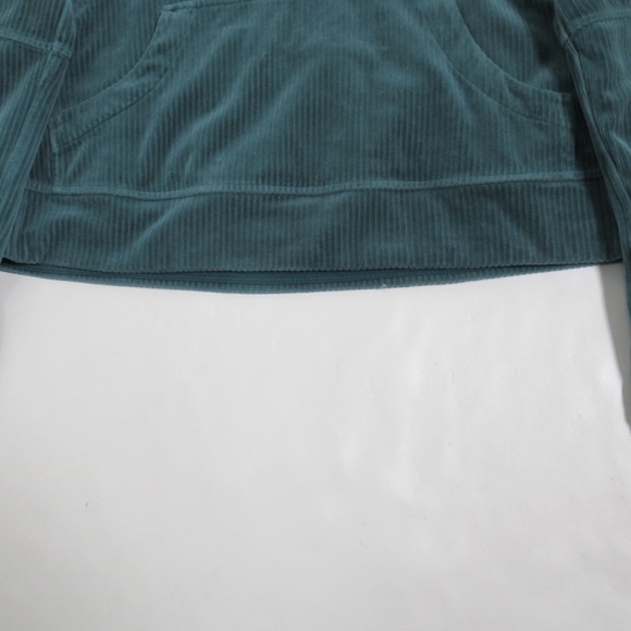 Lululemon Women's Scuba Oversized Hoodie *Velvet Cord Storm Teal Size XS/S - Picture 3 of 12